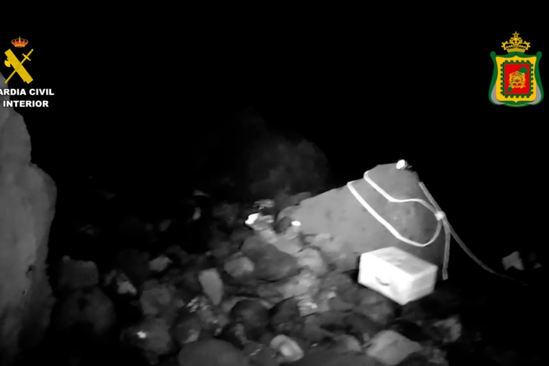 Interceptados más de 2.000 kilos de hachís en la costa norte de la isla de Tenerife