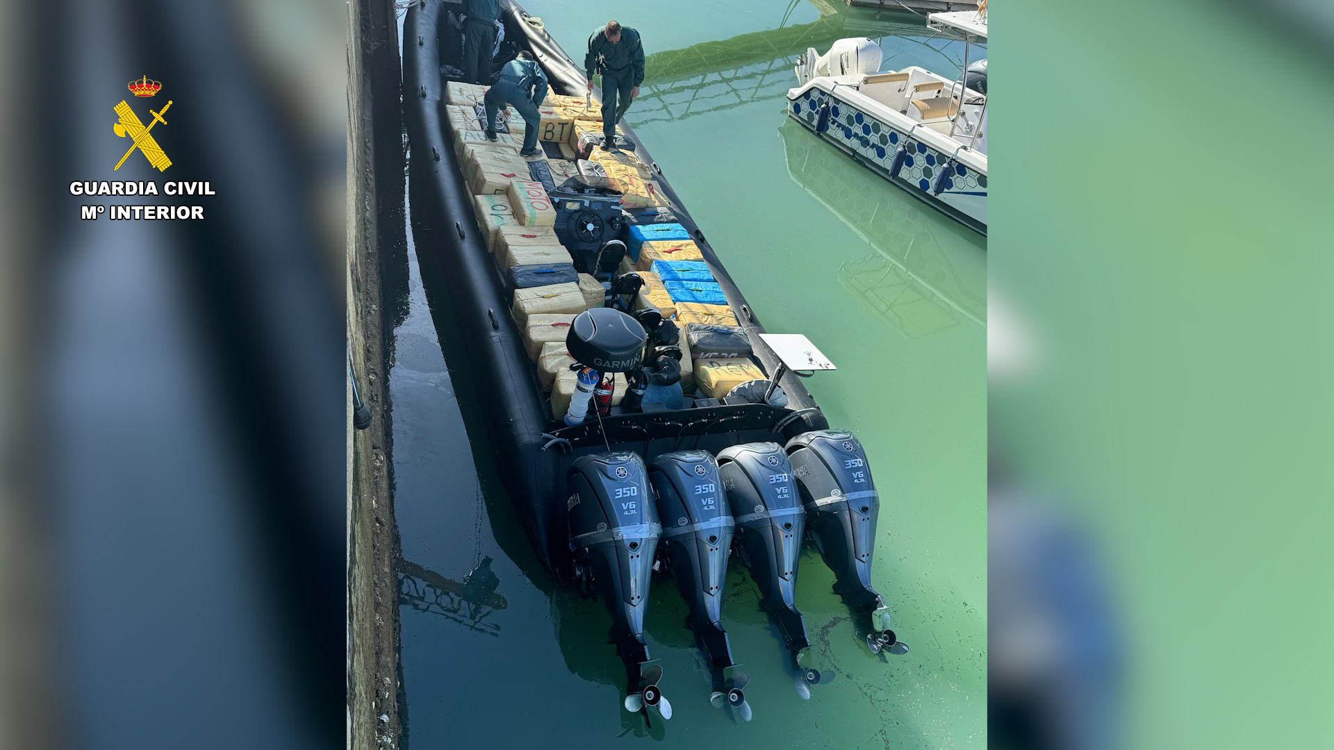 Intervenidas 5,7 toneladas de hachís en las costas de Huelva