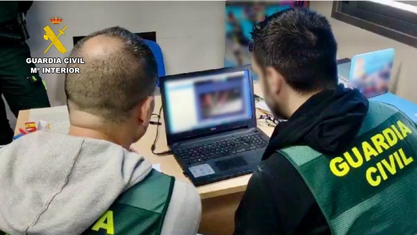 Detenido un pedófilo y ciber depredador sexual con más 2,5 terabytes de contenido sexual infantil en la provincia de Cáceres