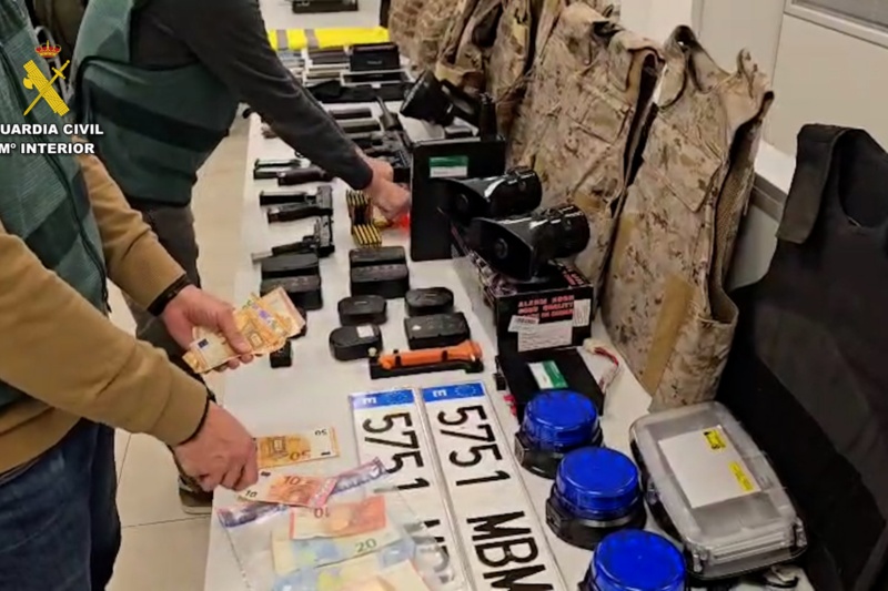 Detenida una organización armada que se hacía pasar por policías para robar a narcotraficantes