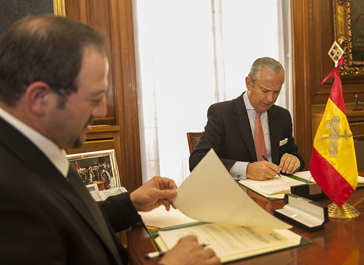 La Guardia Civil y la Diputación Provincial de Teruel firman un Acuerdo de aportaciones para la conservación de los acuartelamientos de esa provincia