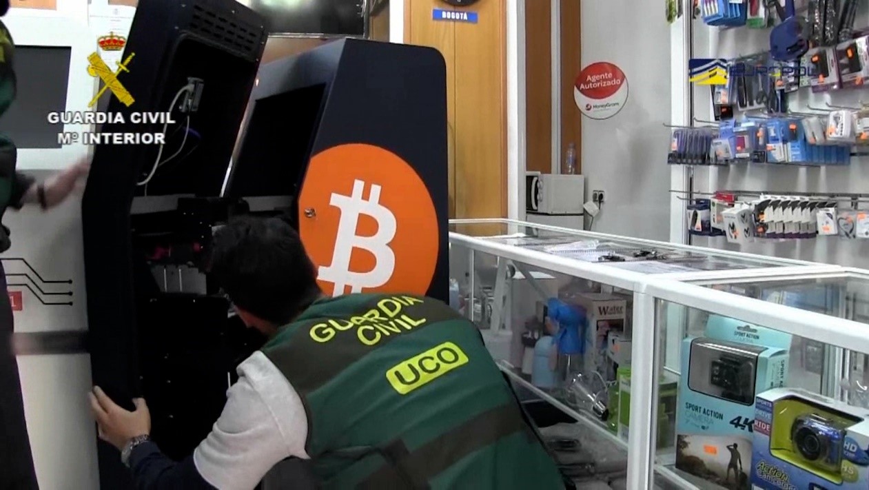 26 de marzo de 2019. Primera aprehensión en España de cajeros de criptodivisas 26 de marzo de 2019. Primera aprehensión en España de cajeros de criptodivisas