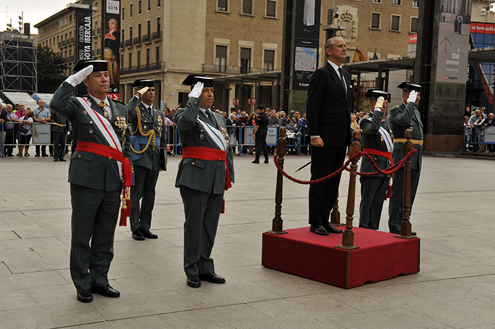 El Director General de la Guardia Civil preside los actos de celebración de la Patrona del Cuerpo en Aragón